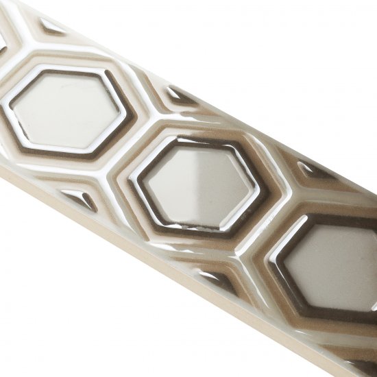 Плитка бордюр Kerama Marazzi Гран Пале белая 250х54х8 мм