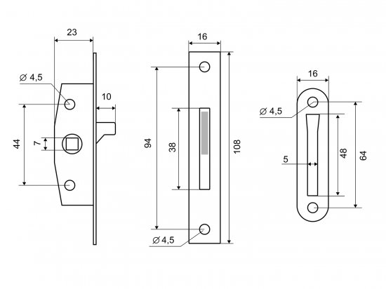 Механизм оконный Palladium 110x20 мм ЦАМ/сталь цвет хром