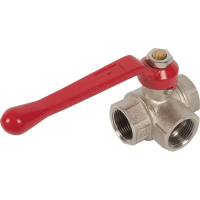 Кран трехходовой Т-образный Valtec DN20 PN40 3/4