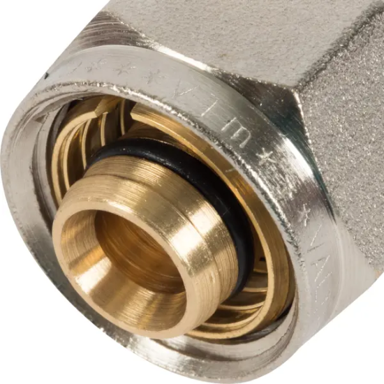 Евроконус для металлопластиковой трубы Valtec 16x2.0 мм латунь VT710