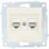 Механизм компьютерной 2-местной розетки rj45 OVIVO CAT6