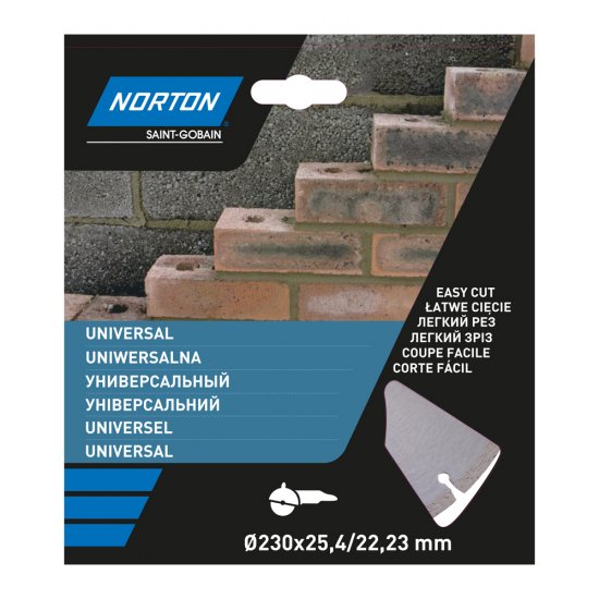 Диск алмазный Norton Universal 70184614156 сегментный 230x25.4/22.2x2.2 мм