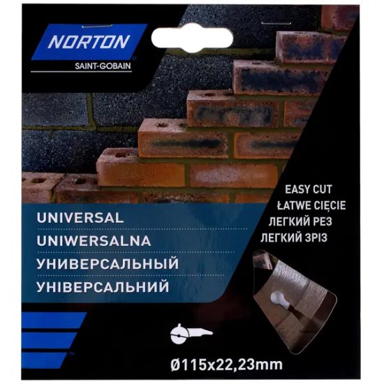 Диск алмазный Norton Universal 70184601270 сегментный 115x22.2x2.2 мм