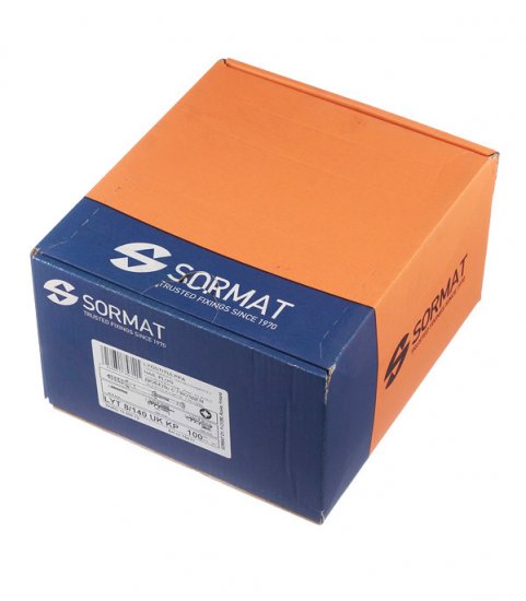 Дюбель-гвоздь Sormat 8x140 мм потайная манжета нейлон (100 шт.)