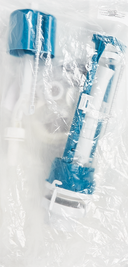 Арматура для бачка сливная/наливная нижнее подключение кнопка хром 1 режим Инкоэр