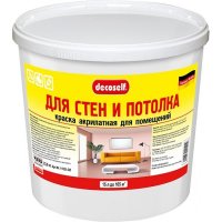 Морозостойкая краска для стен и потолков Pufas Decoself