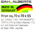 Угол крепежный усиленный GAH ALBERTS KUU 70x70x55x2.5