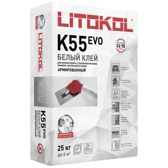 Клей для мозаики Litokol Litoplus K55 25 кг
