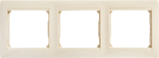 Рамка для розеток и выключателей Legrand Valena 3 поста цвет слоновая кость