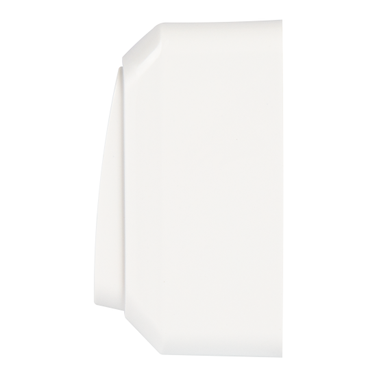 Переключатель накладной Systeme Electric Этюд 1 клавиша с подсветкой цвет белый