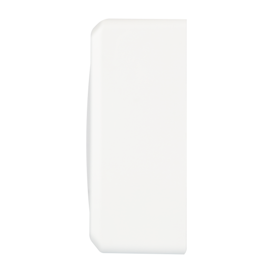 Розетка двойная накладная Systeme Electric Этюд с заземлением со шторками цвет белый