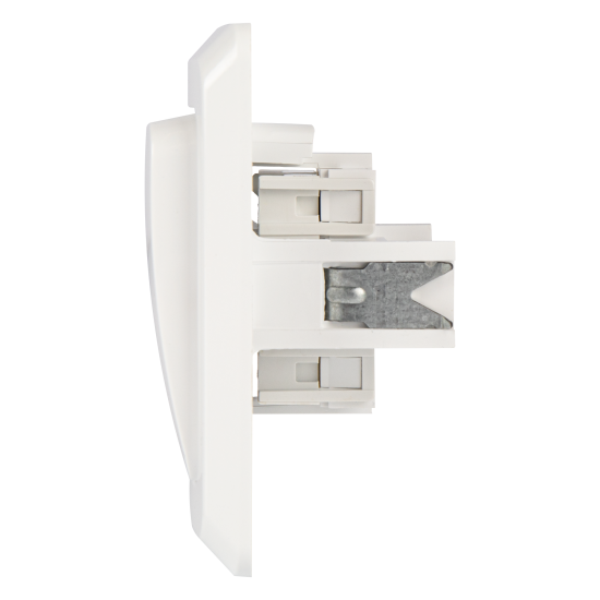 Переключатель встраиваемый Systeme Electric Этюд 1 клавиша, цвет белый