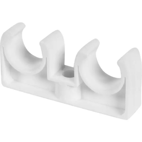 Крепеж двойной, для полипропиленовой трубы, 20 мм