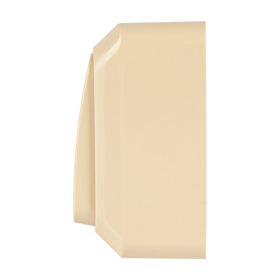 Выключатель накладной Systeme Electric Этюд 1 клавиша с подсветкой цвет кремовый