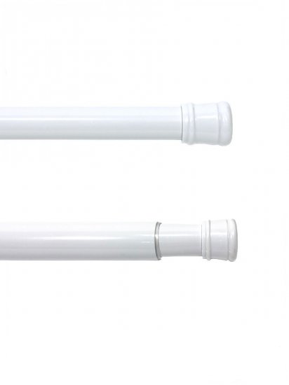 Карниз для ванной Bath Plus телескопический 122-218 см цвет белый