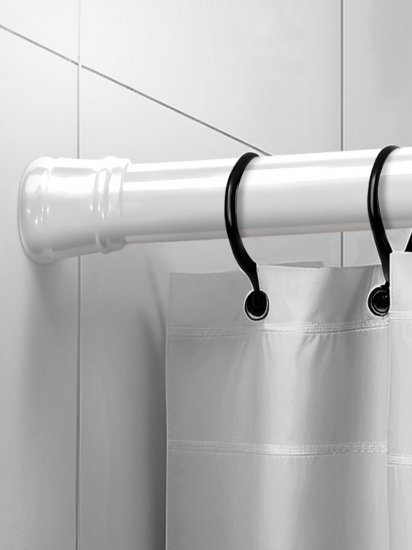 Карниз для ванной Bath Plus телескопический 122-218 см цвет белый