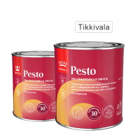 Эмаль Tikkivala Pesto полуматовая прозрачная база С 0.9л