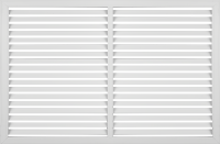 Решётка декоративная 60x90 см цвет белый
