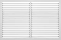 Решётка декоративная 60x90 см цвет белый