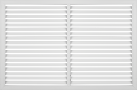 Решётка декоративная 60x90 см цвет белый