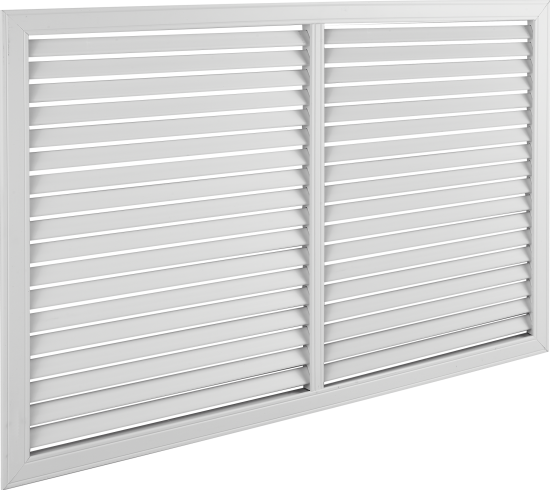 Решётка декоративная 60x90 см цвет белый