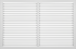 Решётка декоративная 60x90 см цвет белый