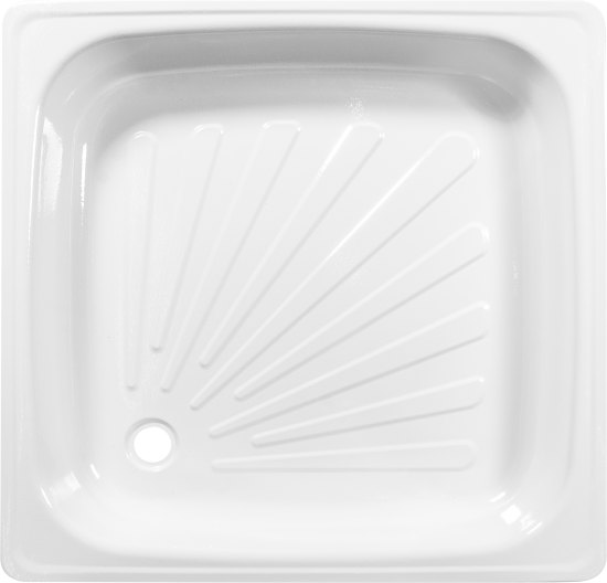 Душевой поддон стальной 90x90 см квадратный