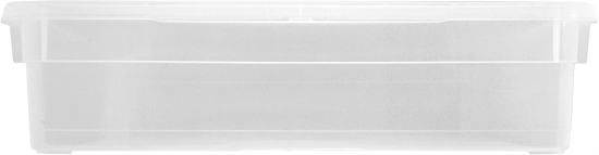 Ящик Кристалл 40x8.5x33.5 см 9 л пластик с крышкой цвет прозрачный