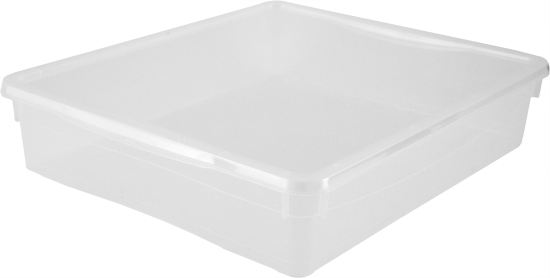 Ящик Кристалл 40x8.5x33.5 см 9 л пластик с крышкой цвет прозрачный