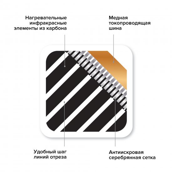 Инфракрасная пленка для теплого пола Caleo Grid 6 м2 1320 Вт