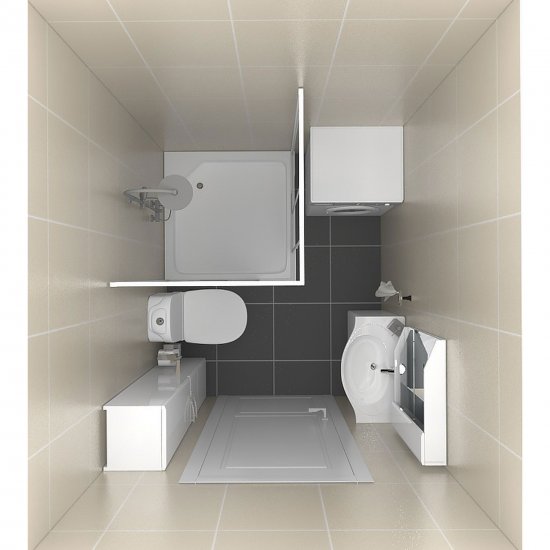 Душевая ширма Metakam квадратная 89x89x177см цвет профиля белый раздвижная стекло 4мм матовое