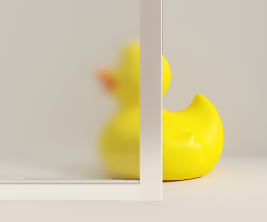 Душевая ширма Metakam квадратная 89x89x177см цвет профиля белый раздвижная стекло 4мм матовое