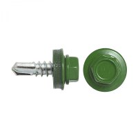 Кровельный саморез swfs 4.8х28 RAL-6002 250 шт.