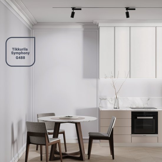 Краска для стен и потолков Tikkurila Euro-20 полуматовая цвет белый база А 0.9 л