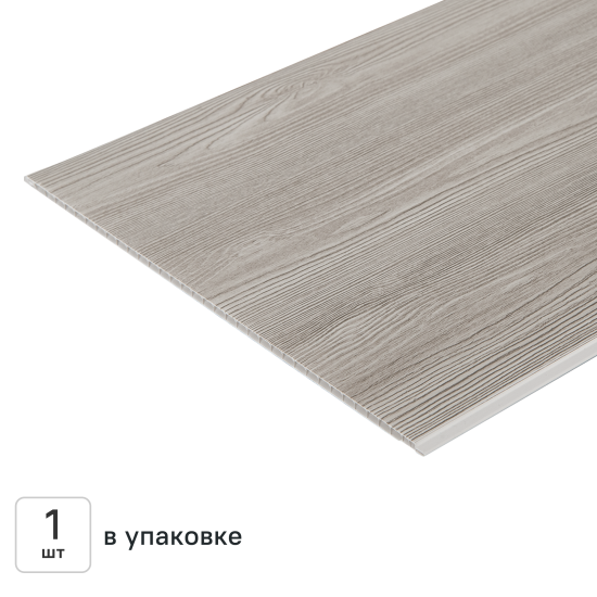 Стеновая панель ПВХ Сосна бежевая 2700x250x5 мм 0.675 м²