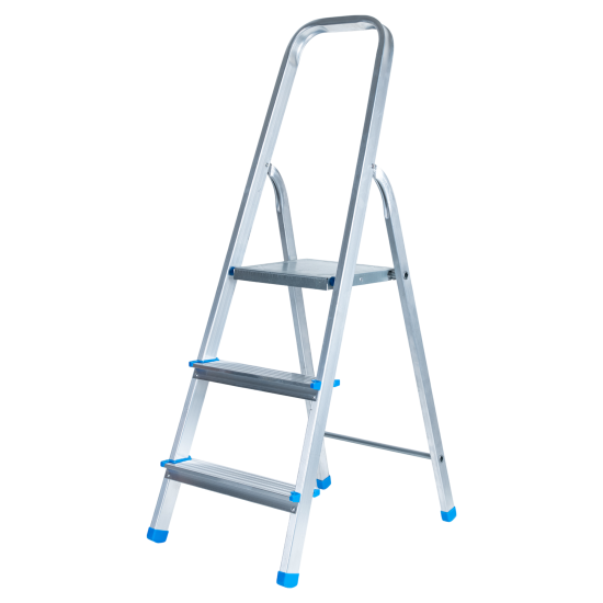 Стремянка алюминиевая Ladderbel STR-AL-3 3 ступени, максимальная нагрузка 150 кг