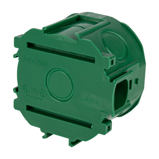 Подрозетник Systeme Electric Lexel под бетон 76x47 мм цвет зеленый