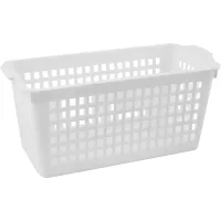 Корзинка для хранения Нижнекамский 1300 полипропилен 28x13.5x12.3 см цвет белый