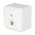 Телефонная розетка накладная Systeme Electric Этюд RJ11, цвет белый