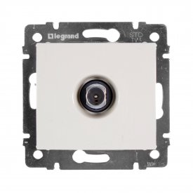 Розетка TV (телевизионная) - Legrand Valena - проходная - слоновая кость