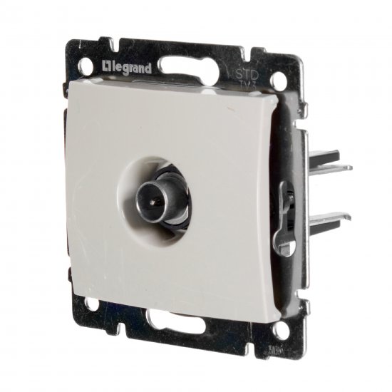 Розетка TV (телевизионная) - Legrand Valena - проходная - слоновая кость