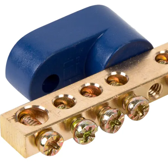 Шина нулевая на одном угловом изоляторе IEK ШНИ 6x9-8