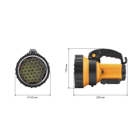 Фонарь LED ЭРА PA-603 с аккумулятором 4.5 Ач