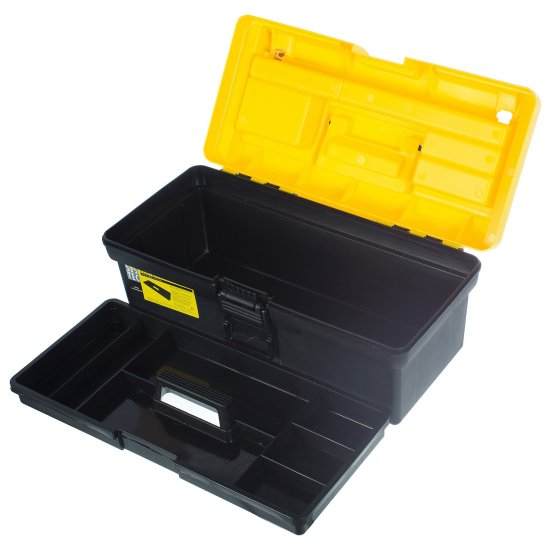 Ящик для инструмента Systec BEX16-3 195x185x415 мм, пластик, цвет черно-жёлтый