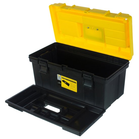 Ящик для инструмента Systec BEX24-3 300x310x590 мм, пластик, цвет чёрно-жёлтый