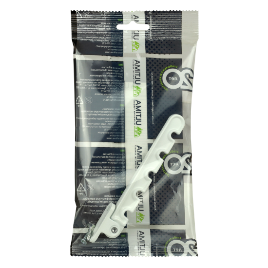 Ограничитель оконный 175 мм сталь цвет белый