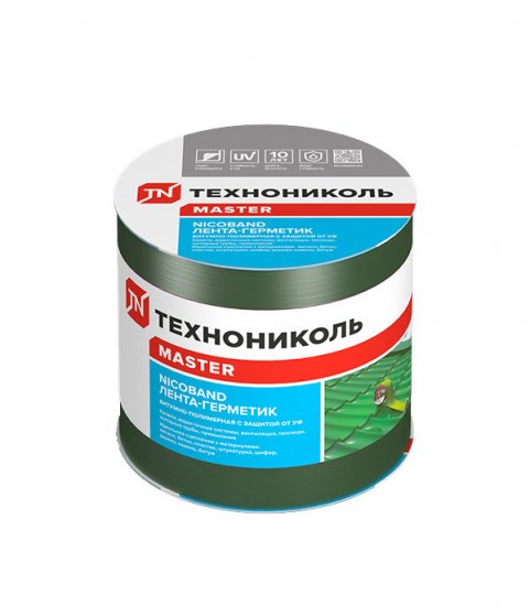 Лента гидроизоляционная Nicoband зеленая 3 м х 10 см