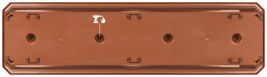 Ящик балконный Idi Land 60x17x15 см v10.5 л пластик терракотовый