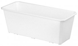 Ящик балконный Idiland 40x17x15 см v7 л пластик мраморный