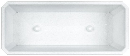Ящик балконный Idi Land 40x17x15 см v7 л пластик мраморный